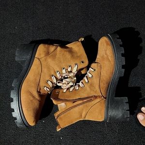 Brown Suede Boots